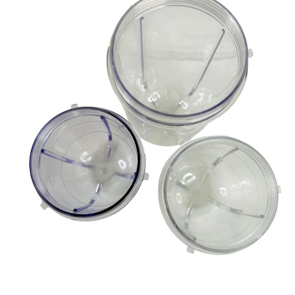 18 Piece Mixed Lot Magic Bullet Replacement Parts Cups Lids Blades Rings - Picture 10 of 12